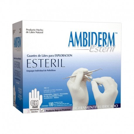 Guante de Exploración Estéril Ambiderm 100...
