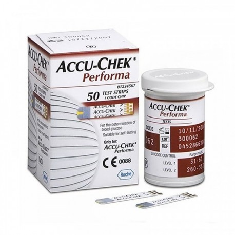 Tiras Reactivas Glucosa Accu-Chek Performa...