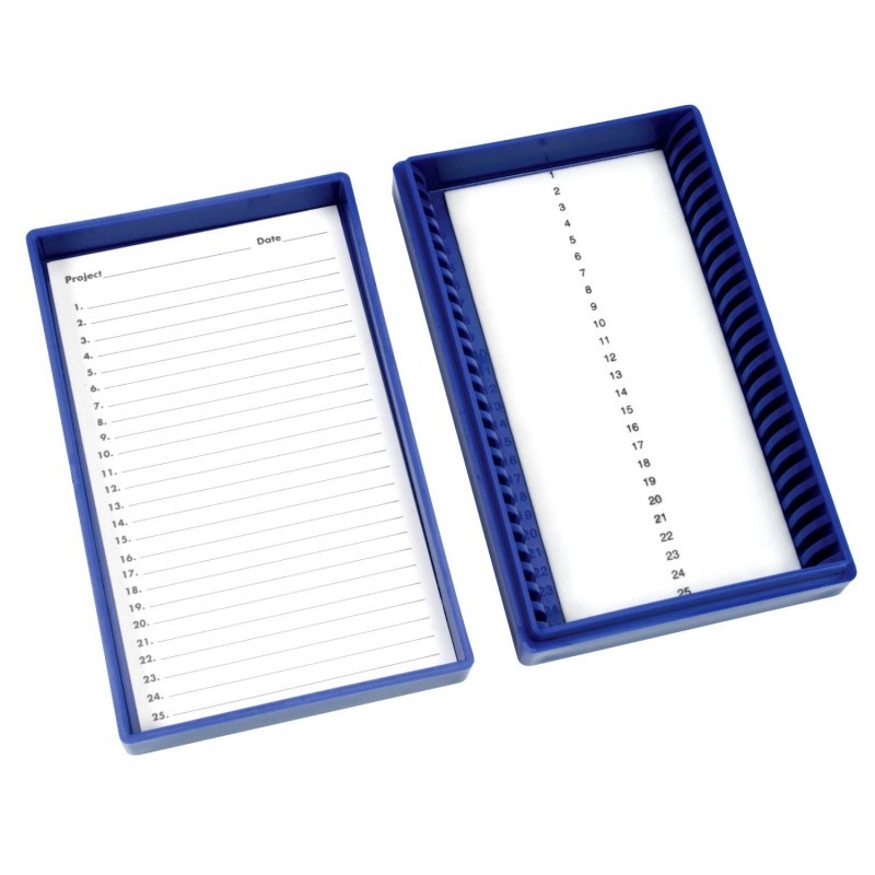 Caja para Porta Objetos para 25 Preparaciones