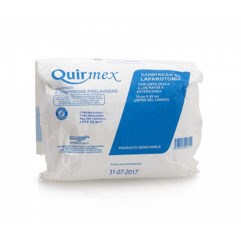 Compresa Quirúrgica Estéril 70 x 45 cm 5...