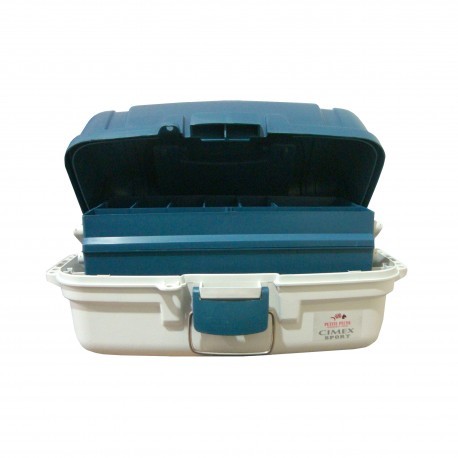 Caja de Pesca 2 Charolas 34 x 20 x 15.5 cm