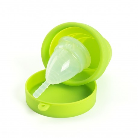 Copa Menstrual con Vaso Esterilizador