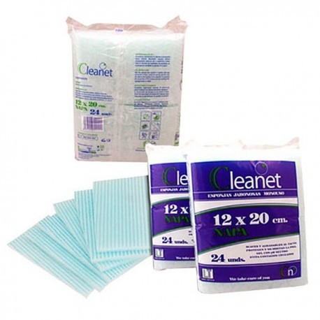 Baño Seco Paciente 12 x 20 cm 24 Piezas