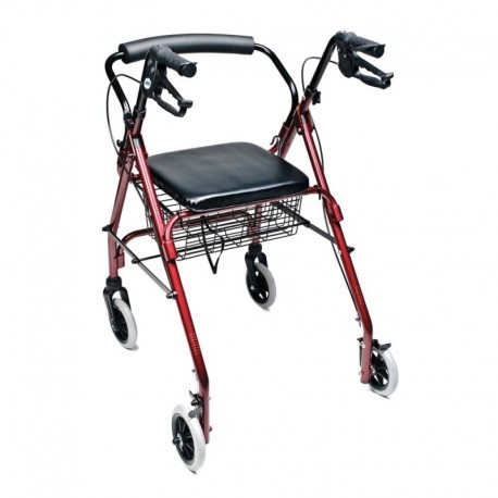 Andadera con 4 Ruedas y Asiento Rollator