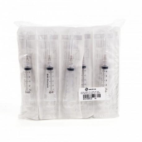 Jeringa Desechable 5 ml 22 G x 32 mm 25...