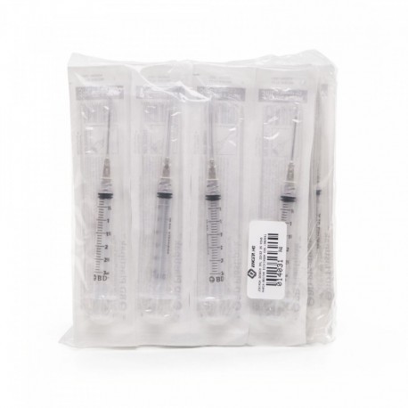 Jeringa Desechable 3 ml 22 G x 32 mm 25...